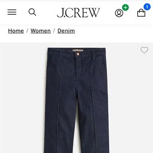 Limited-edition Point Sur pintuck flare jean in Rinse wash